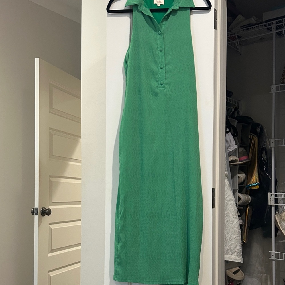Sleeveless Green Dress